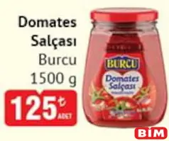 BURCU DOMATES SALÇASI 1500 G